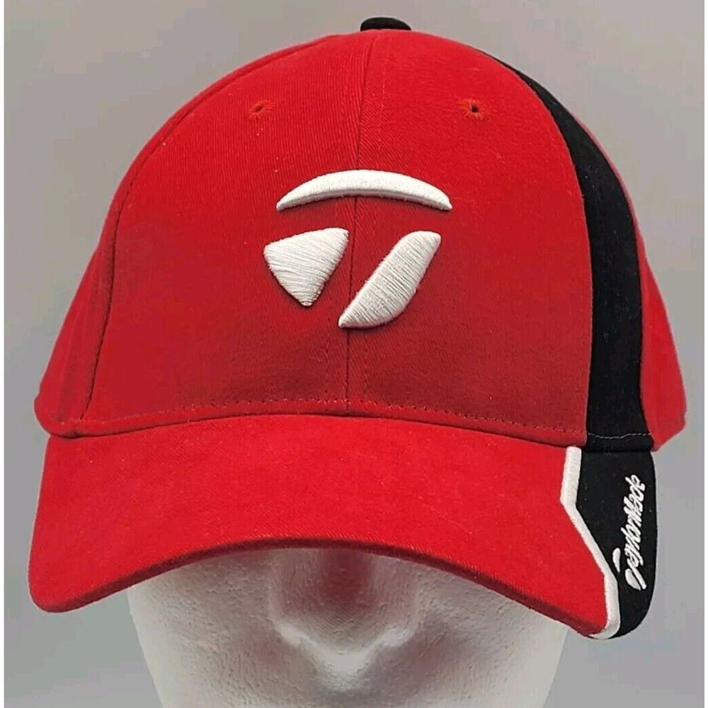 NWT Taylormade Golf Hat One Size Nighthawk Red‎ Dad Cap TMAX Gear Adjustable